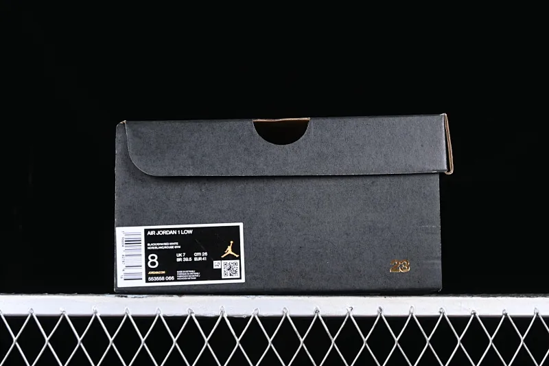 All categories Air Jordan Jordan series basketball shoes Air Jordan 1 Low G version pure original Air Jordan 1 Low "Shattered Backboard" AJ1 Joe 1 new black and red low-top cultural casual sneakers 553558-066